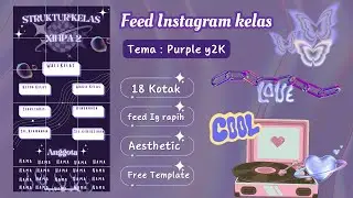 Aesthetic! Tutorial Feed Instagram Struktur Kelas Tanpa Foto di Canva