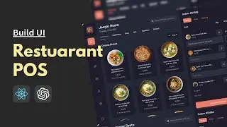 Restaurant POS System UI Design | React JS + ChatGPT AI | Build Faster with AI