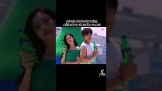Jennie photo shooting with a boy at sprite event 