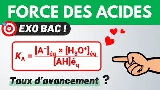 FORCE DES ACIDES 🎯 Exercice BAC complet ✅ Terminale Chimie