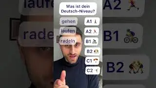 Was ist dein Deutsch-Niveau? | Verben für Bewegung