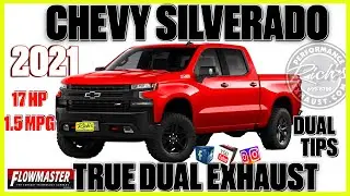 2021Chevy Silverado 6.2 Flowmaster True Dual Exhaust With Dual Tips By Rich's