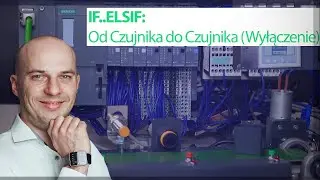 Jazda przenośnika od czujnika do czujnika (dominacja wyłączenia)