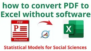 How to Convert PDF to Excel Without Software | Easy Guide