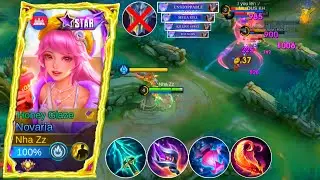 NOVARIA VS AGGRESSIVE ARGUS EXP LANE! NOVARIA BEST BUILD AND EMBLEM 2025 | MOBILE LEGENDS
