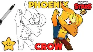 How To Draw Phoenix Crow 🔥 | Brawl Stars | Step By Step | Tutorial