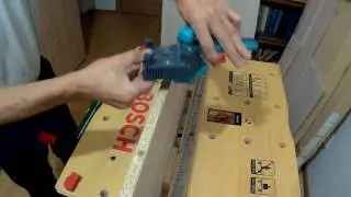 The conductor for the dowels wolfcraft. Furniture drilling template