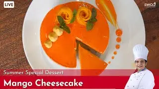 How to make No bake mango cheesecake at home | Summer Season Recipe | Mango Cake Recipe