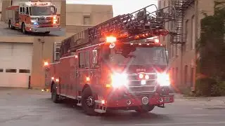 Omaha Fire Dept. Engine 1 & Truck 1 Responding