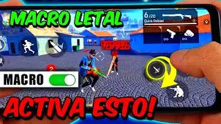 😱LA MEJOR MACRO OCULTA para DAR TODO ROJO en FREEFIRE 2024 COMO ACTIVAR😳FUNCIONA! MACRO HEADSHOT