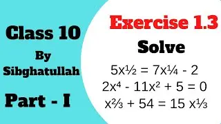 10 class math chapter 1 exercise 1.3 exercise 1.3 class 10 | Urdu