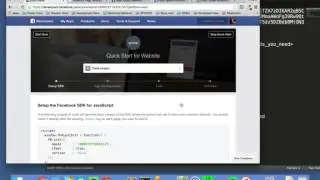 Facebook Access Token Part 1 - Creating and configuring app