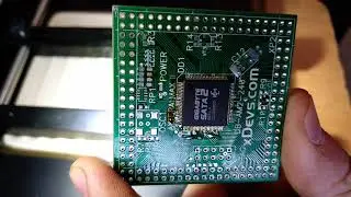 Не пытайтесь повторить!!!!! TQFP 64 шаг 0.5 мм паяем с канифолью.
