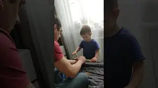 папа учит🤔😃😃😃