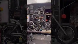 Gambiarra do dia (instalando a frente na moto monstra)😜🤙