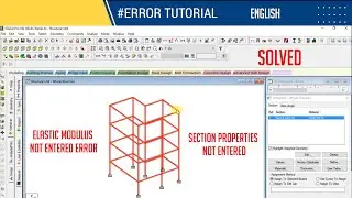 Modulus of ELASTICITY ERROR in Staad pro || STAADPRO TUTORIALS || ER.Mahesh Arimireddy