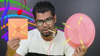 WOW!!! Turn Anything Into a Speaker  Glass, foam plate, paper speaker
