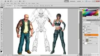 Creating Stylized Male Character Concepts in Photoshop