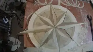 Wind rose. DIY wood craftd. Роза Ветров #4.