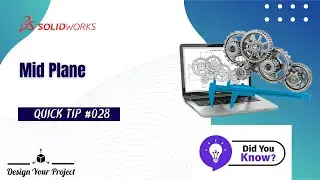 Create Mid Plane | Quick modeling tips | Tutorial | Tips and Tricks | Shortcut | Solidworks