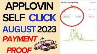 Applovin self click payment proof | Applovin self click August 2023 payment proof