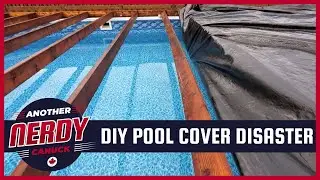 ALMOST a disaster for our DIY Pool Cover build!