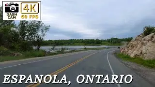🚗 Exploring Espanola: Scenic Drive Through Ontario’s Hidden Gem in 4K! 🌳✨
