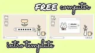 Free Aesthetic Computer Intro Template (no text) 
