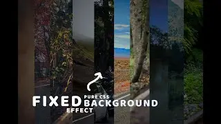 Pure CSS Fixed Background Effect | Encrypted Code
