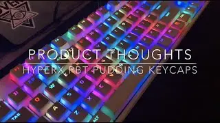 HyperX Keycaps on budget Redragon k582 Surrara Mechanical Keyboard with RGB and typing sounds