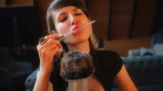 ASMR Head Massage & Unicorn Brush Mouth Sounds Part 1
