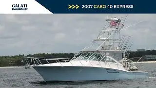 2007 Cabo 40 Express “Big Blue” For Sale – CAT C12s, Tuna Tower, Raymarine & Starlink