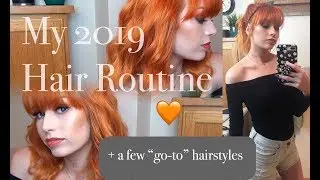 BANGS + BIG EARS | MY 2019 HAIR ROUTINE + Current Go-To Hairstyles