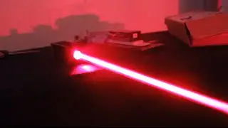 Thick Beam 5W Red Laser Fun + "Laser Cannon" Updates