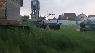 Мотоблок Угра 4х4 как тягач.