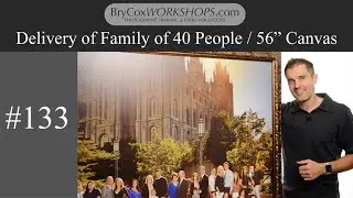 Canvas Delivery of Family of 40 People, 56 Inches – #133 BryCoxWORKSHOPS.com