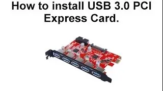 How to install USB 3.0 PCI Express Card from Inateck