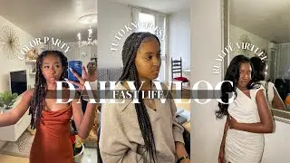 Tuto knotless braids, activité réalité virtuelle, color party / A DAY IN MY FAST LIFE