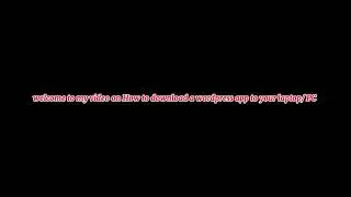 How to download  and install WordPress to your laptop