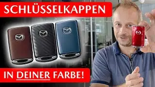 🤩Mazda Schlüssel in Wagenfarbe, Carbon oder Leder - Original Zubehör - Perfekte Geschenkidee