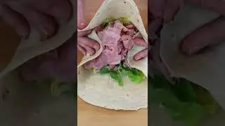 How to fold a lunch wrap so it doesn't fall apart!