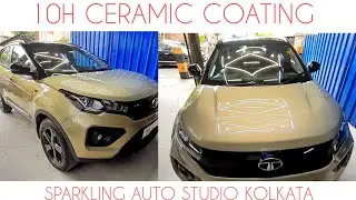 Car Detailing & 10H Ceramic Coating In Hindi | Nexon Kaziranga Edition | Sparkling Auto Studio