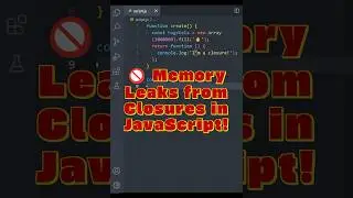 ⚠️ Memory Leaks from Closures in JavaScript!  