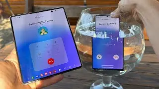 Samsung S24ultra Drowned during an incoming call???? vs Z Fold3/ Let’s save him?