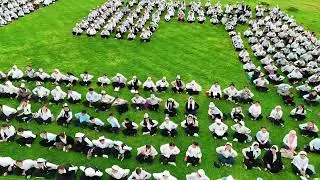 Кызыл-Кыя шаарында 1000 окуучу Манас айтты! #УраанымМанас #Манас