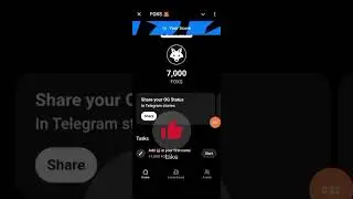 Foxs Telegram Bot Complete Tasks// Telegram foxs airdrop task foxs bot