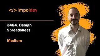 Design Spreadsheet | LeetCode 3484 - Python