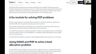 Solve an allocation problem with mixed integer programming (MIP) example