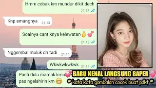 cara kenalan dengan cewek lewat chat wa di jamin baper || prank taks chat wa romantis 2022