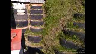 Автомобильные покрышки в ход пошли 👍 Car tires are in use 👍